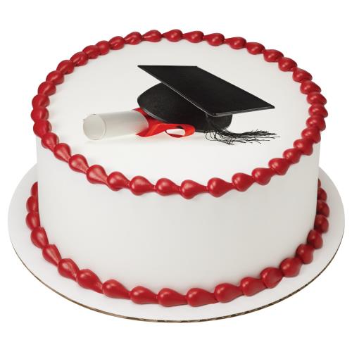 Graduation Hat Round Cake 25457