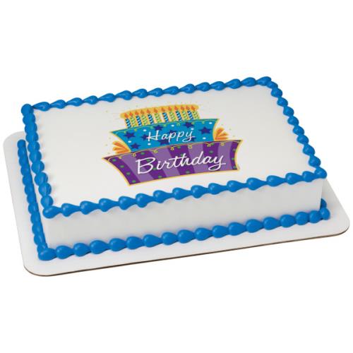 Birthday Cake 19979 (Quarter Sheet to Full Sheet)